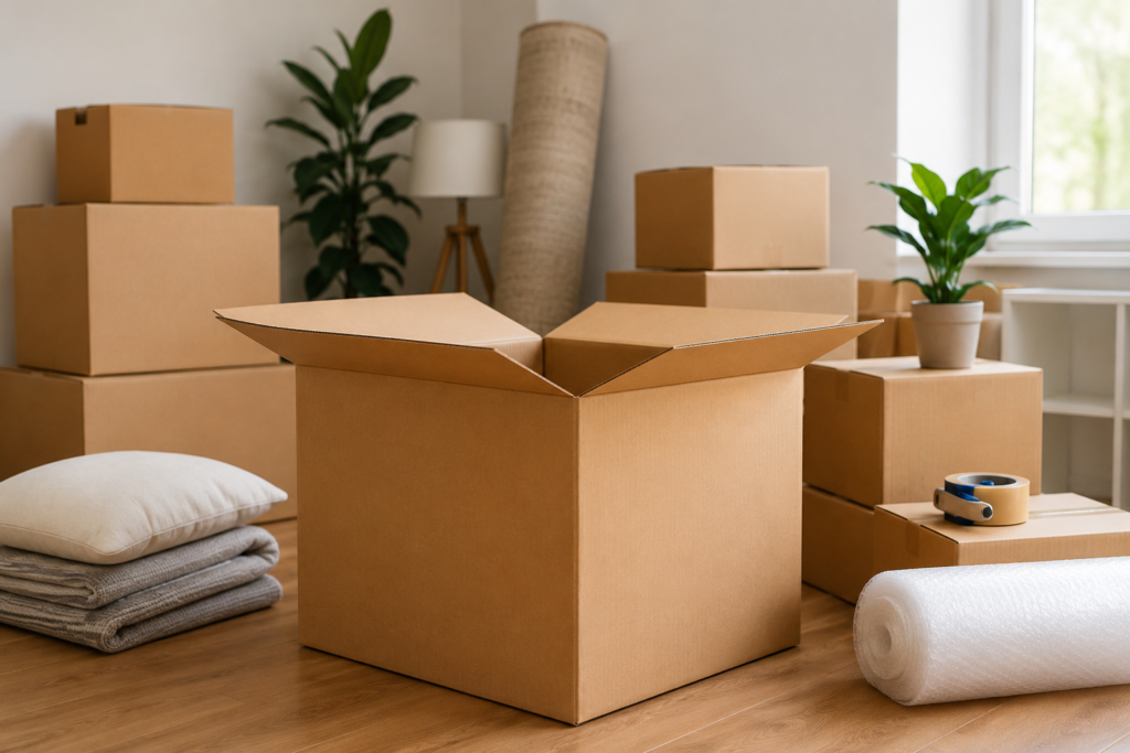 Large shipping boxes for moving and storage